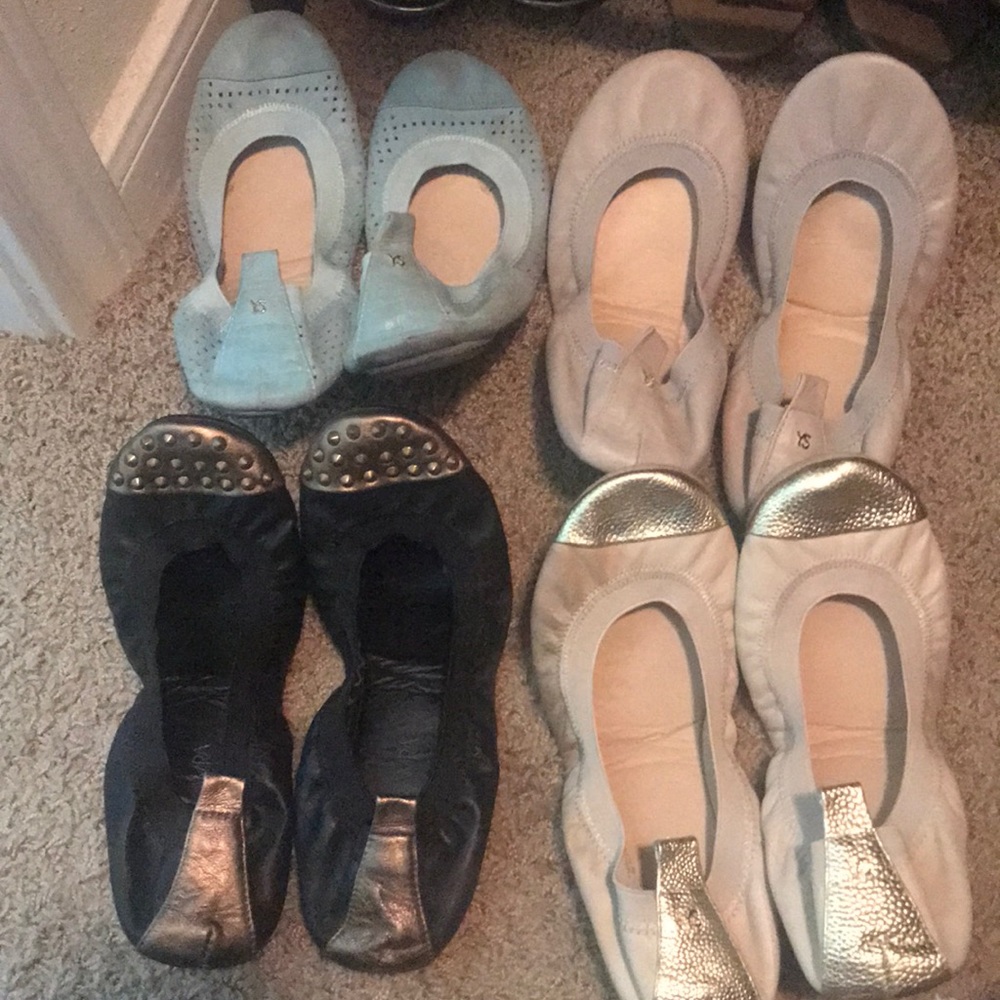 Yosi Samra Four Pairs of Size 9 Flats